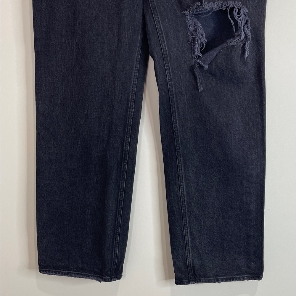 Abercrombie & Fitch Curve Love The 90’s Relaxed Jeans High Rise Black 29 8R - Picture 4 of 11